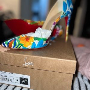 Christian Louboutin Flirty Floral Pumps